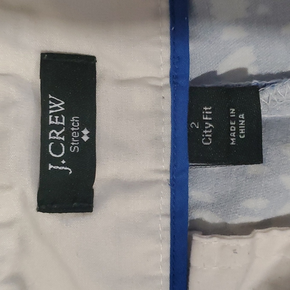 J.crew stretch city fit blue shorts size 2 - Picture 7 of 11